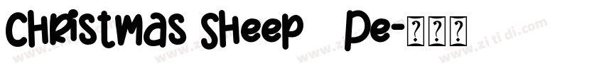 Christmas Sheep   Pe字体转换